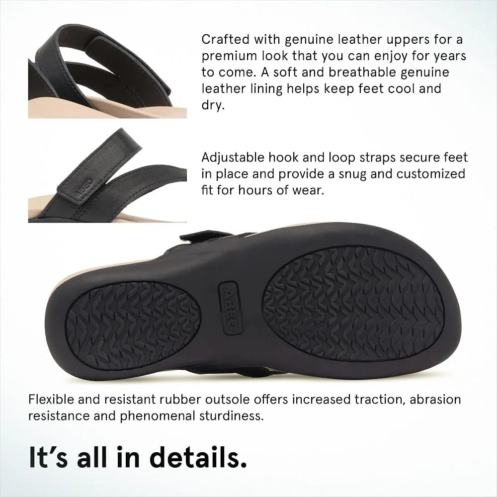 ABEO Oasis Thong Sandals For Women | Arch Support Sandals | Built-In Orthotic Insole | Plantar Fasciitis Pain Relief