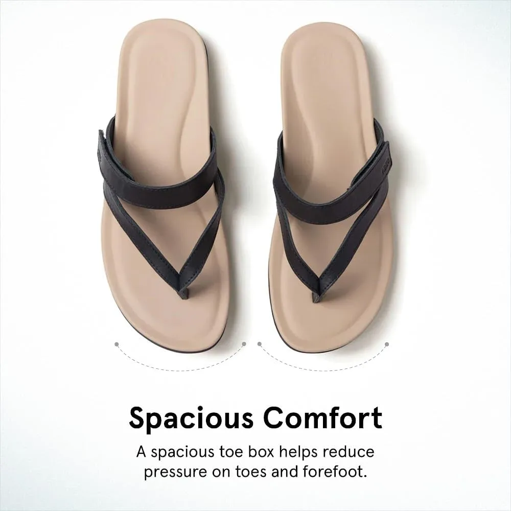 ABEO Oasis Thong Sandals For Women | Arch Support Sandals | Built-In Orthotic Insole | Plantar Fasciitis Pain Relief