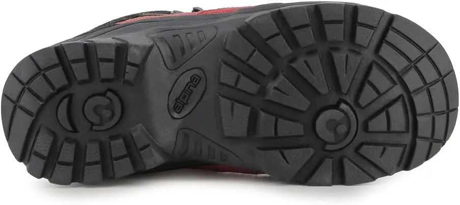 Alpina Kids Waterproof Hiking Boots - Durable Full Leather Lightweight Breathable Slip Resistant