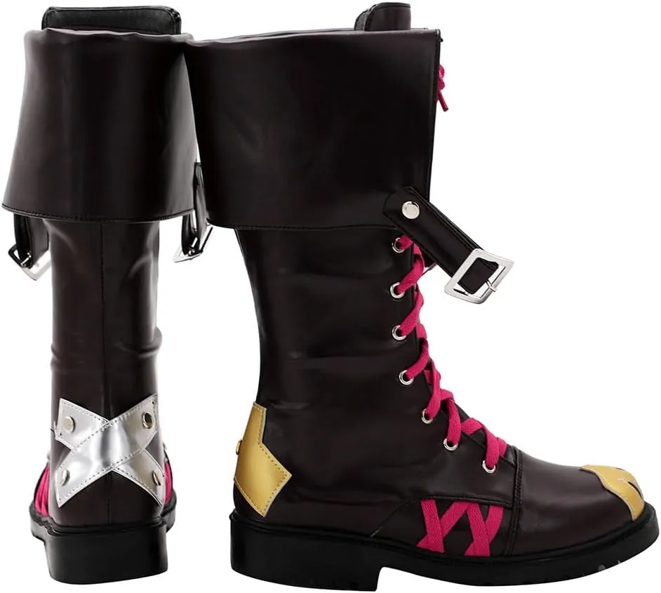 Anime Cosplay Costume Boots Adult Women Steampunk Shoes Accessories Outfit