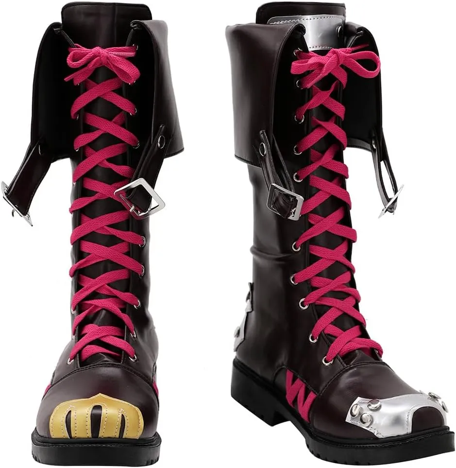Anime Cosplay Costume Boots Adult Women Steampunk Shoes Accessories Outfit