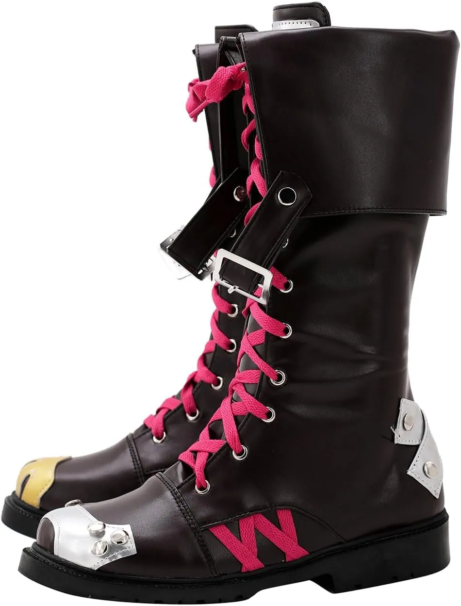 Anime Cosplay Costume Boots Adult Women Steampunk Shoes Accessories Outfit