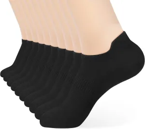 ATBITER Ankle Socks Womens and Men Thin Athletic Running Low Cut No Show Socks With Heel Tab 6-10 Pairs