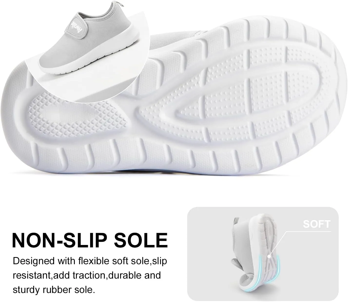 AWALE Toddler Walking Shoes Slip On Toddler Shoes Boys Girls Kids Sports Sneakers Casual School Tennis Shoes
