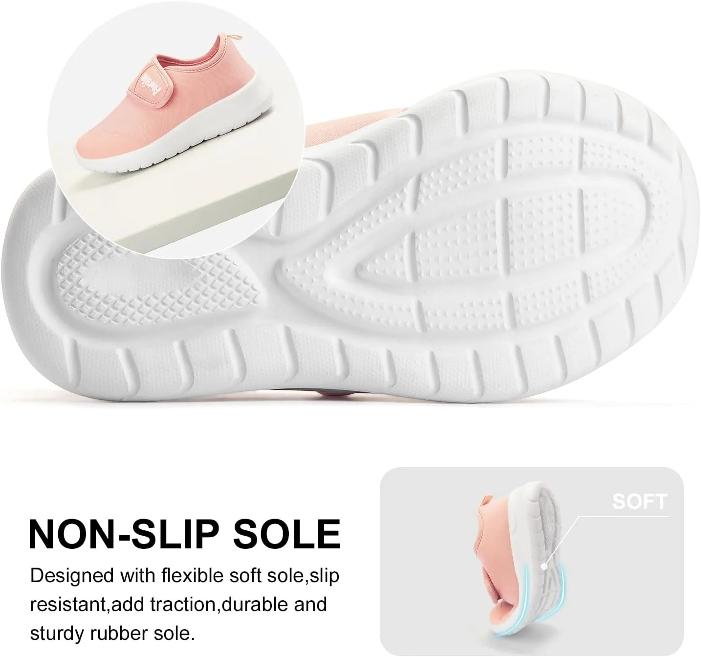 AWALE Toddler Walking Shoes Slip On Toddler Shoes Boys Girls Kids Sports Sneakers Casual School Tennis Shoes