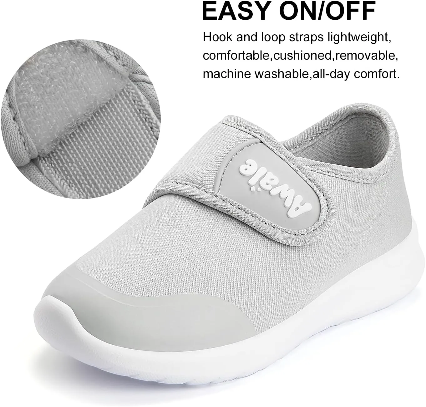AWALE Toddler Walking Shoes Slip On Toddler Shoes Boys Girls Kids Sports Sneakers Casual School Tennis Shoes