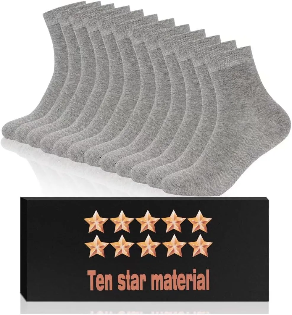 Bamboo Low Quarter Thin Ankle Sock for Men and Women Natural Breathable Comfortable Socks 6 Pairs