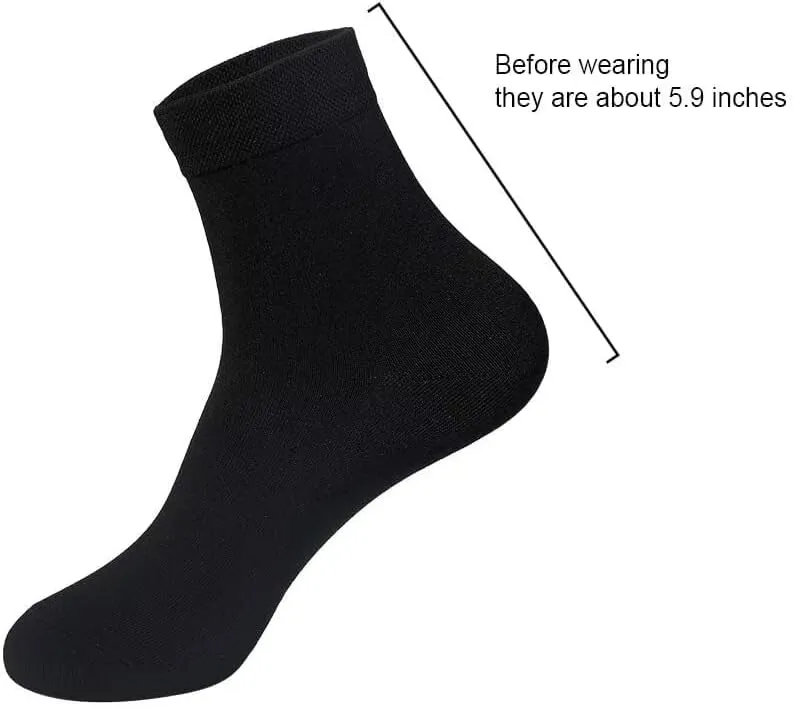 Bamboo Low Quarter Thin Ankle Sock for Men and Women Natural Breathable Comfortable Socks 6 Pairs