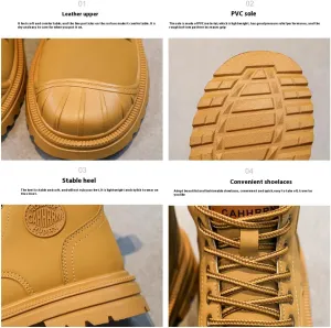 Boys and Girls Hiking Boots Summer Camp Waterproof Anti-collision Non-slip Desert Boots Military Fan Shoes Children's Hiking Shoes Four Seasons