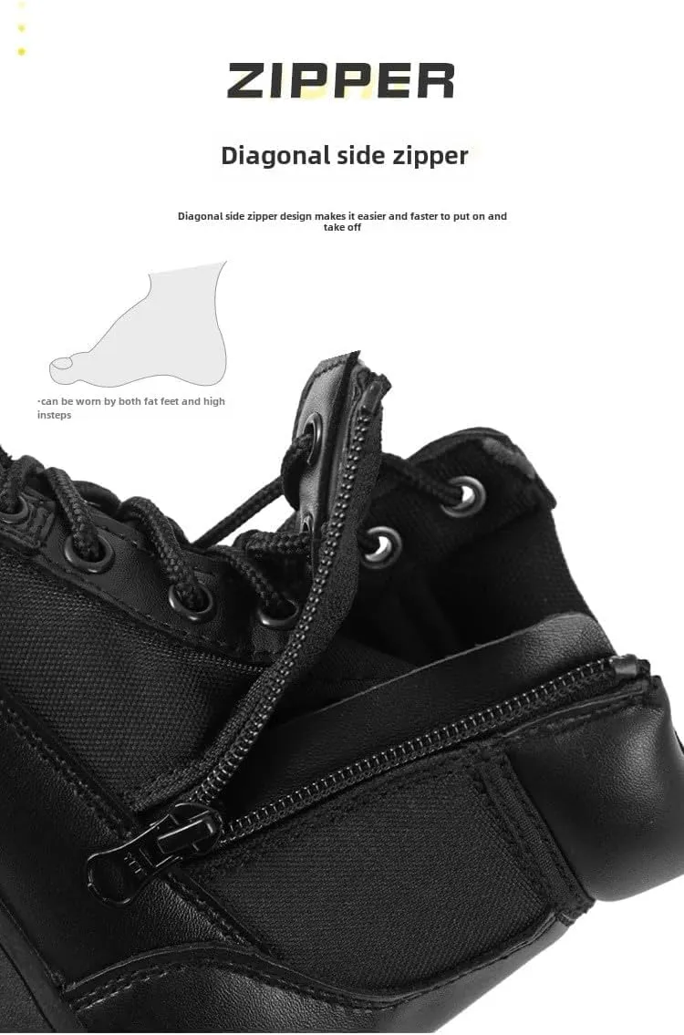 Boys and girls hiking boots summer camp waterproof anti-collision non-slip desert boots military fan shoes children's hiking shoes