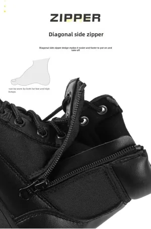 Boys and girls hiking boots summer camp waterproof anti-collision non-slip desert boots military fan shoes children's hiking shoes