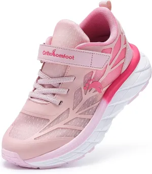 Boys Girls Kids Orthopedic Walking Shoes: Comfortable Casual Plantar Fasciitis Arch Support Athletic Running Sneakers, Orthotic Breathable School Sports Tennis Shoes for Foot and Pain Relief