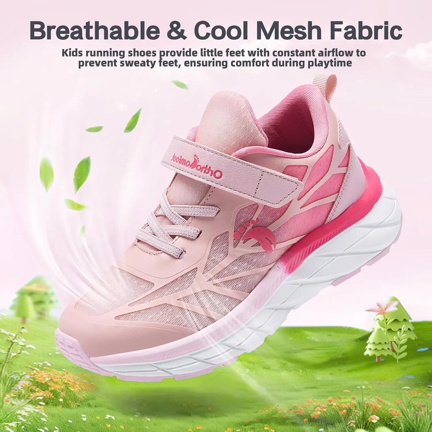 Boys Girls Kids Orthopedic Walking Shoes: Comfortable Casual Plantar Fasciitis Arch Support Athletic Running Sneakers, Orthotic Breathable School Sports Tennis Shoes for Foot and Pain Relief