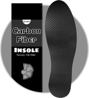 Carbon Fiber Insole for Turf Toe, Hallux Rigidus, Limitus, Foot Fractures, Arthritis, Rigid Graphite Shoe Insert for Sports, Hiking, Trekking, Alternative to Post Op Shoe - 1 Piece 235mm