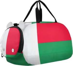 Carry on Duffel Bag for Boys Weekender Overnight Girls Duffle Bags Travel Tote Gym Duffle Kids Luggage Madagascar Flag