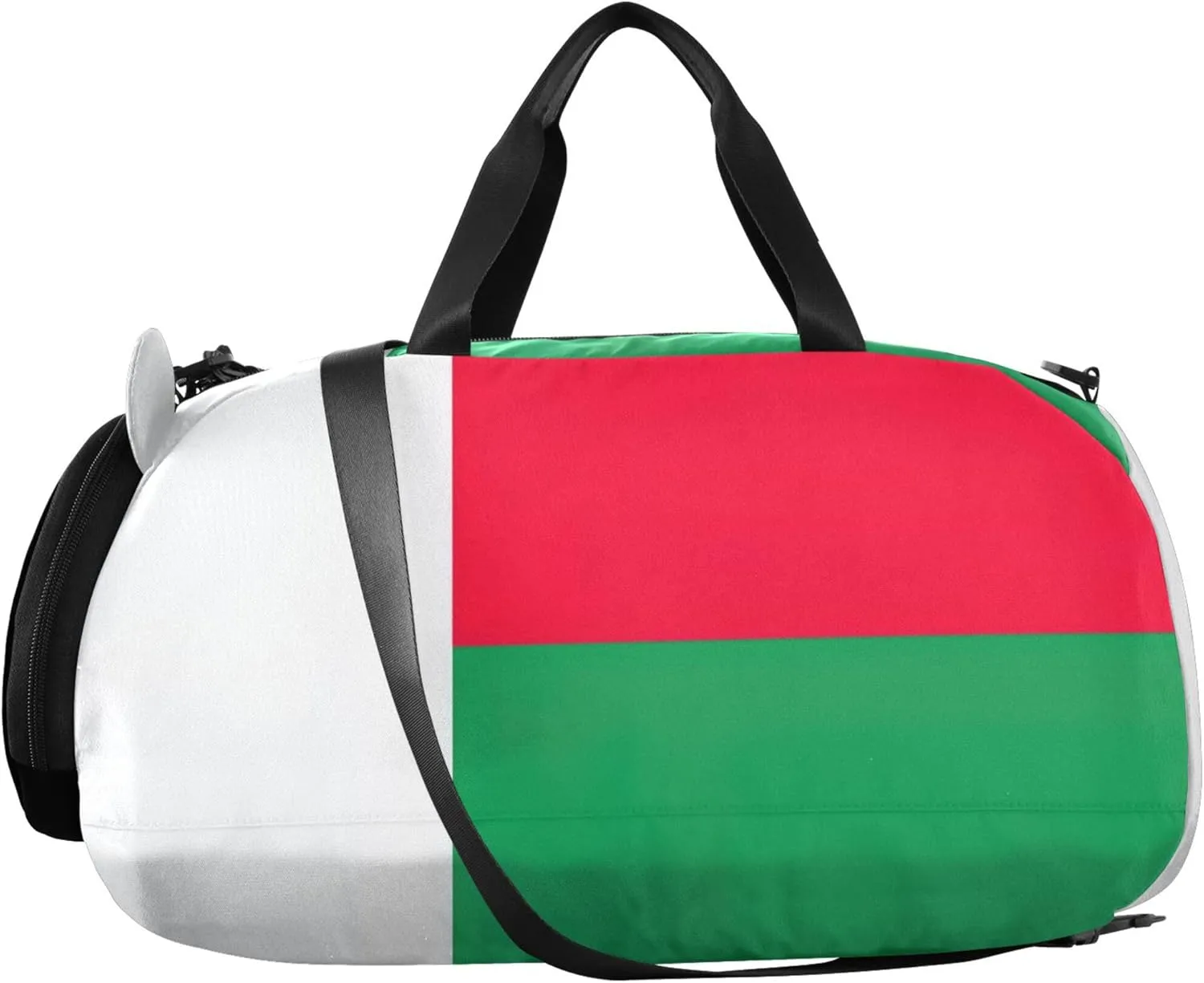 Carry on Duffel Bag for Boys Weekender Overnight Girls Duffle Bags Travel Tote Gym Duffle Kids Luggage Madagascar Flag