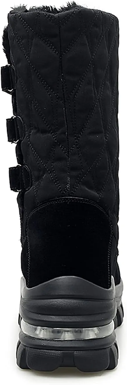 CERYTHRINA Womens Snow Boots Fur Lining Bootie Warm Ankle Booties Outdoor Thickening Winter Shoes