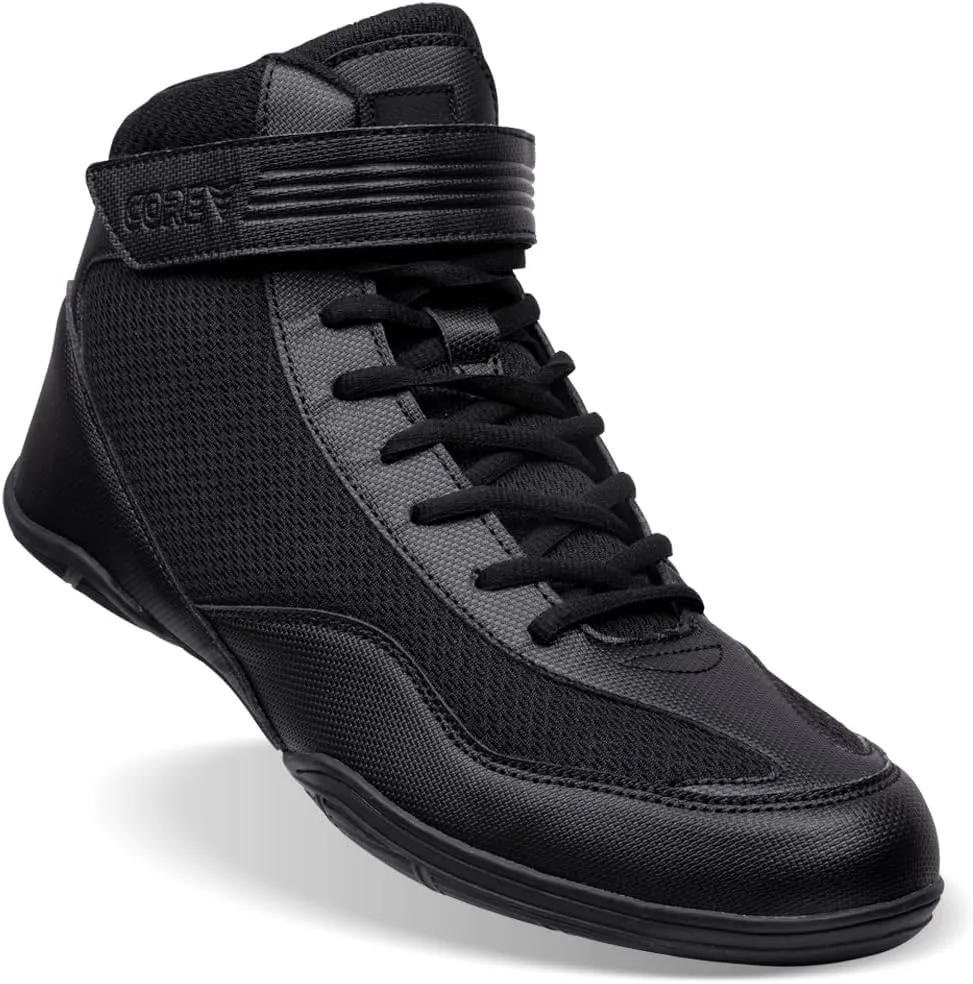 CORE Wrestling Shoes – High Traction Wrestling Shoes for Men, Women, Youth & Kids - Durable Shoes for Wrestling, Boxing, Weightlifting & Bodybuilding – Combat Sports Footwear, Lightweight Gym Shoes