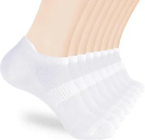 Corlap 8 Pairs Ankle Athletic Running Socks Thin Low Cut Sports Tab Socks for Men and Women