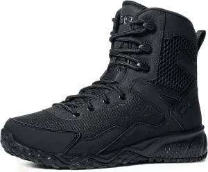 CQR Men's Military Tactical Boots, Lightweight 6 Inches Combat Boots, Durable EDC Outdoor Work Boots