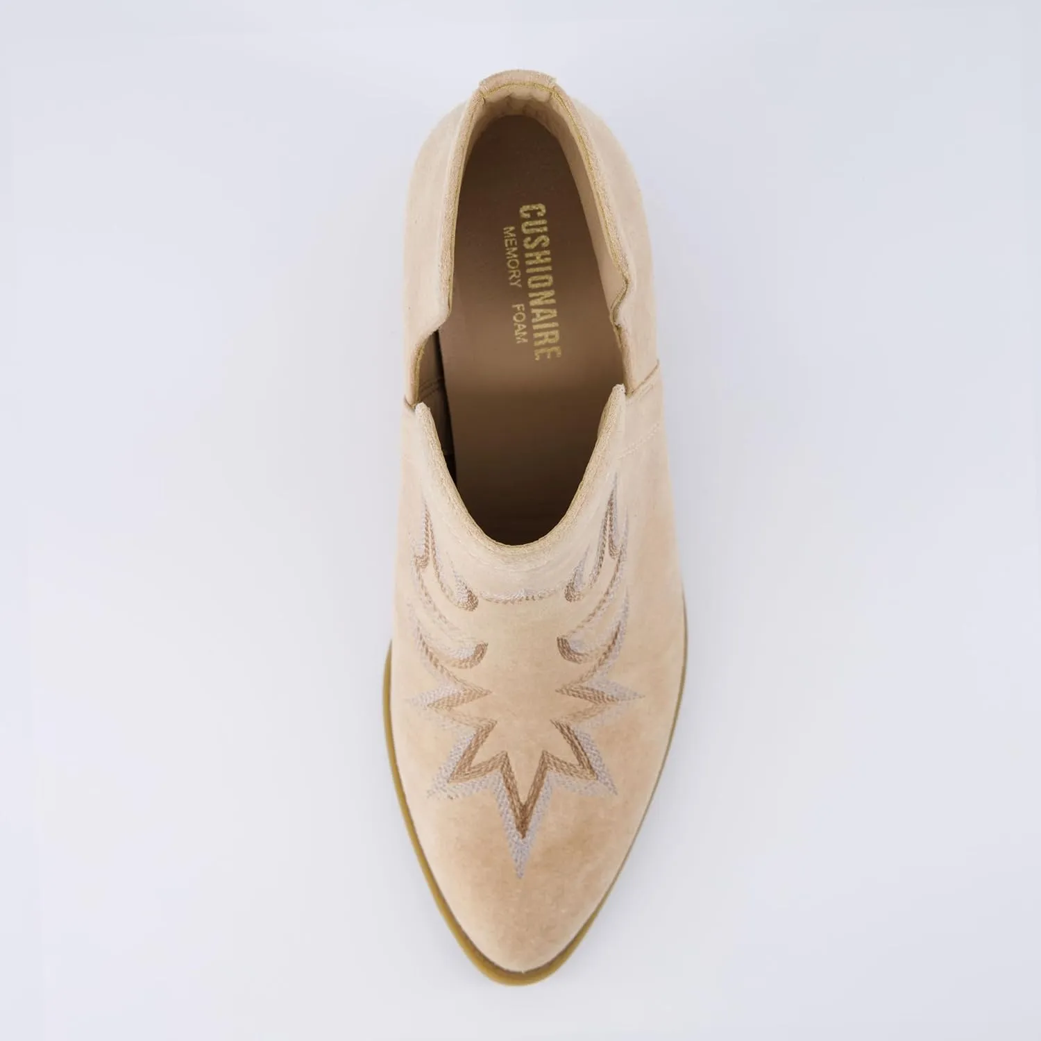 CUSHIONAIRE Women's Rustler Western bootie  Memory Foam, Wide Widths Available