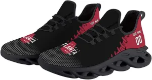 Custom Men's Sneakers Football Personalized Breathable Fan Gift Name & Number Athletic Gym Slip-on Shoes