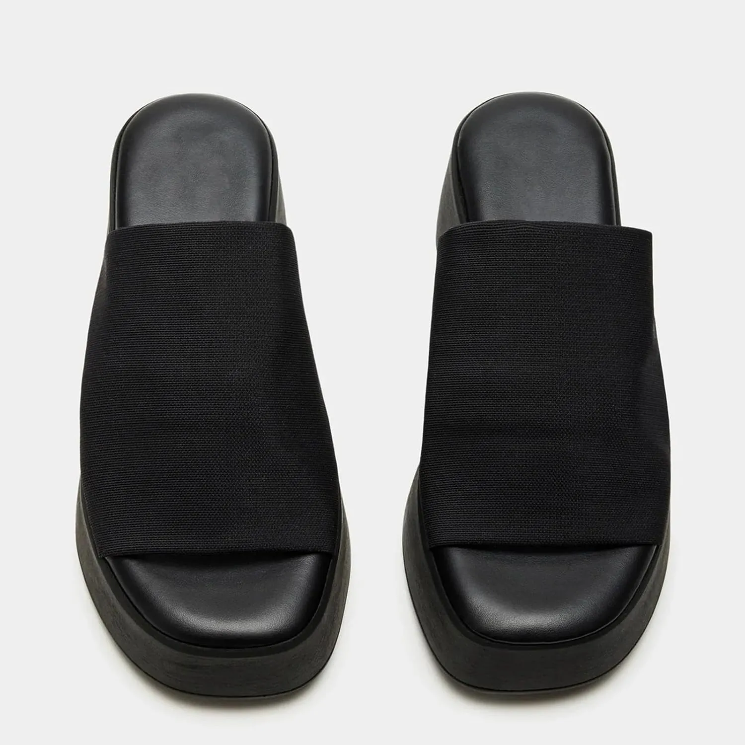 DOBOYG Platform Sandals for Women, Slip On Peep Toe Wedge Heeled Sandals Beach Slides