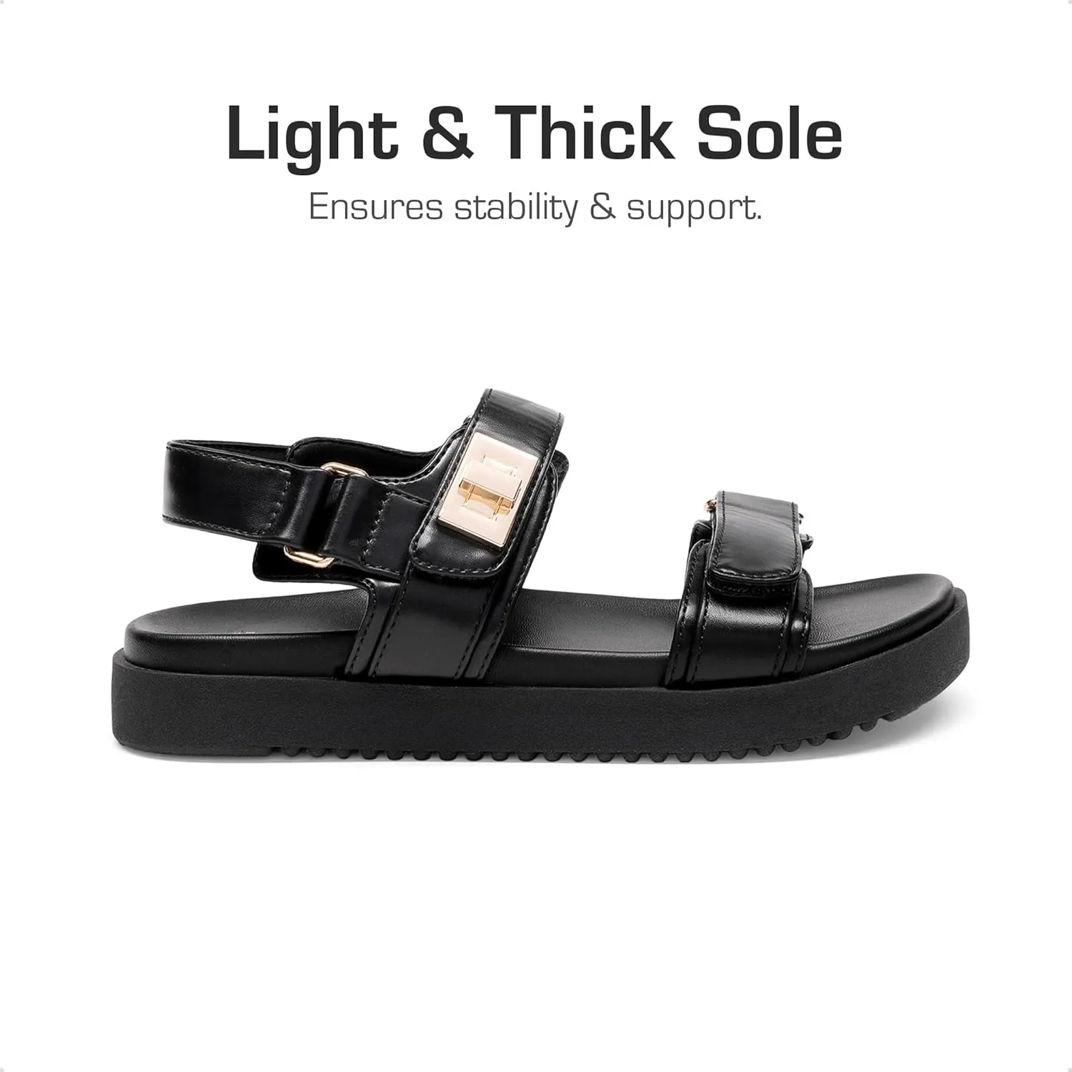 DREAM PAIRS Girls Sandals Casual Open Toe Two Adjustable Strapped Sandals with Hook and Loop for Little Kid/Big Kid