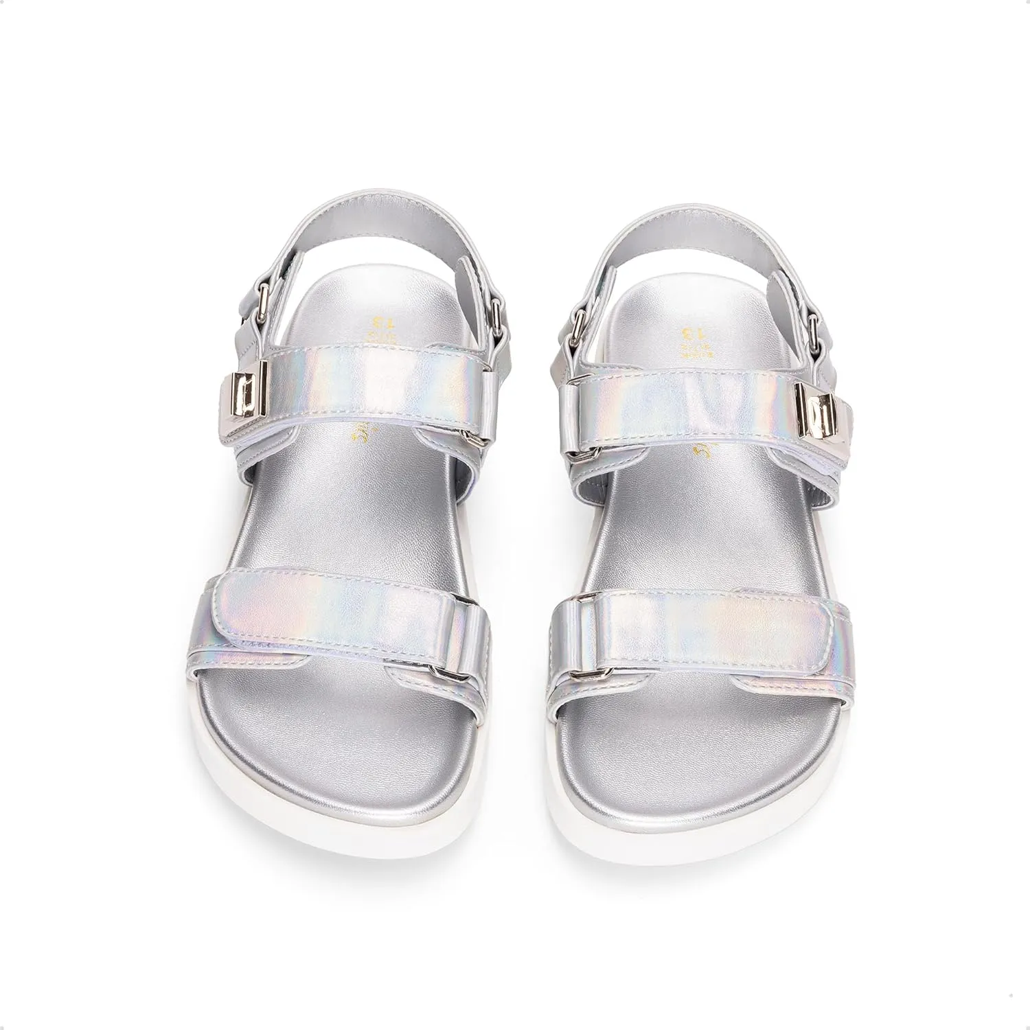 DREAM PAIRS Girls Sandals Casual Open Toe Two Adjustable Strapped Sandals with Hook and Loop for Little Kid/Big Kid