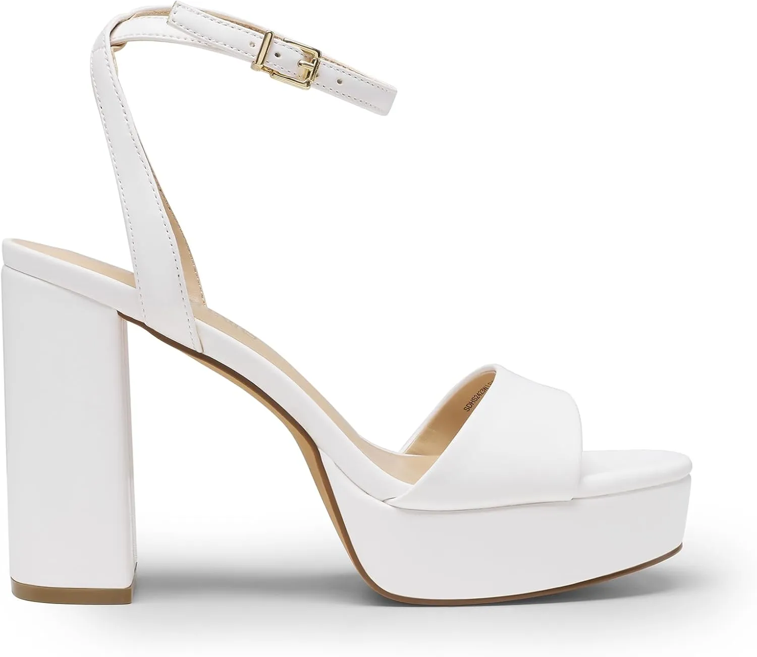 DREAM PAIRS Platform High Heels for Women Chunky Round Open Toe Ankle Strap Stylish Heeled Sandals for Party Prom Wedding