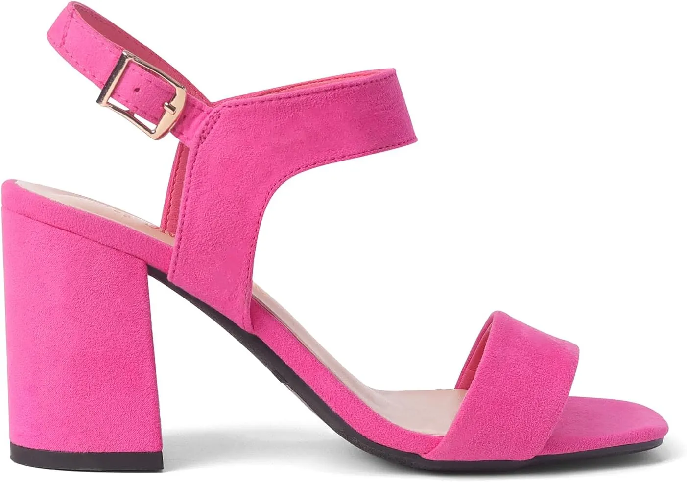 DREAM PAIRS Women's High Chunky Heels Square Toe Block Ankle Strap Dress Comfort Sandals