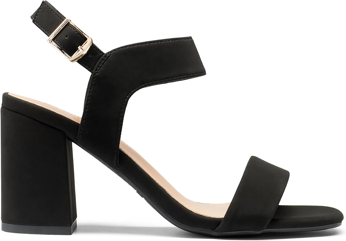 DREAM PAIRS Women's High Chunky Heels Square Toe Block Ankle Strap Dress Comfort Sandals