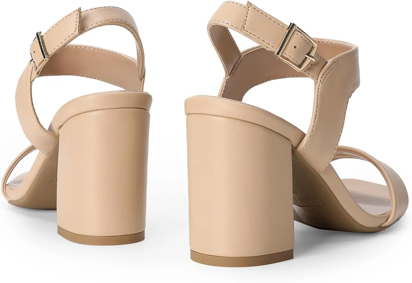 DREAM PAIRS Women's High Chunky Heels Square Toe Block Ankle Strap Dress Comfort Sandals