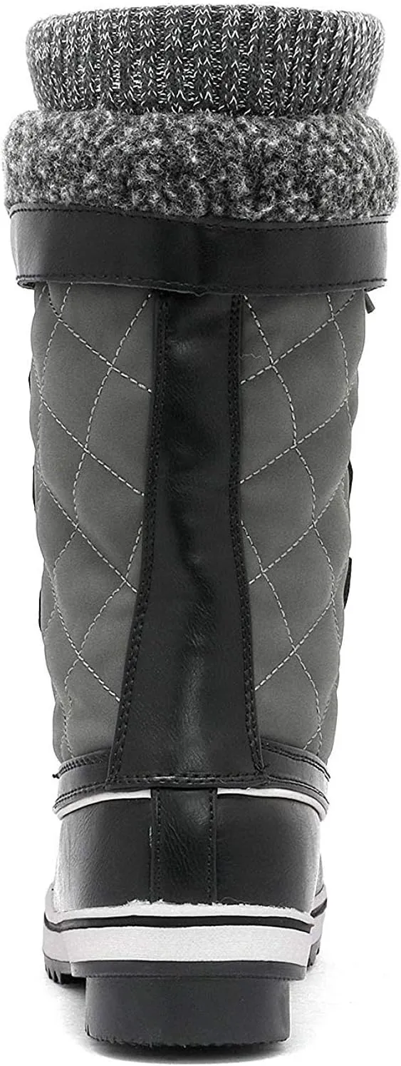 DREAM PAIRS Women's Mid-Calf Waterproof Winter Snow Boots MONTE_02