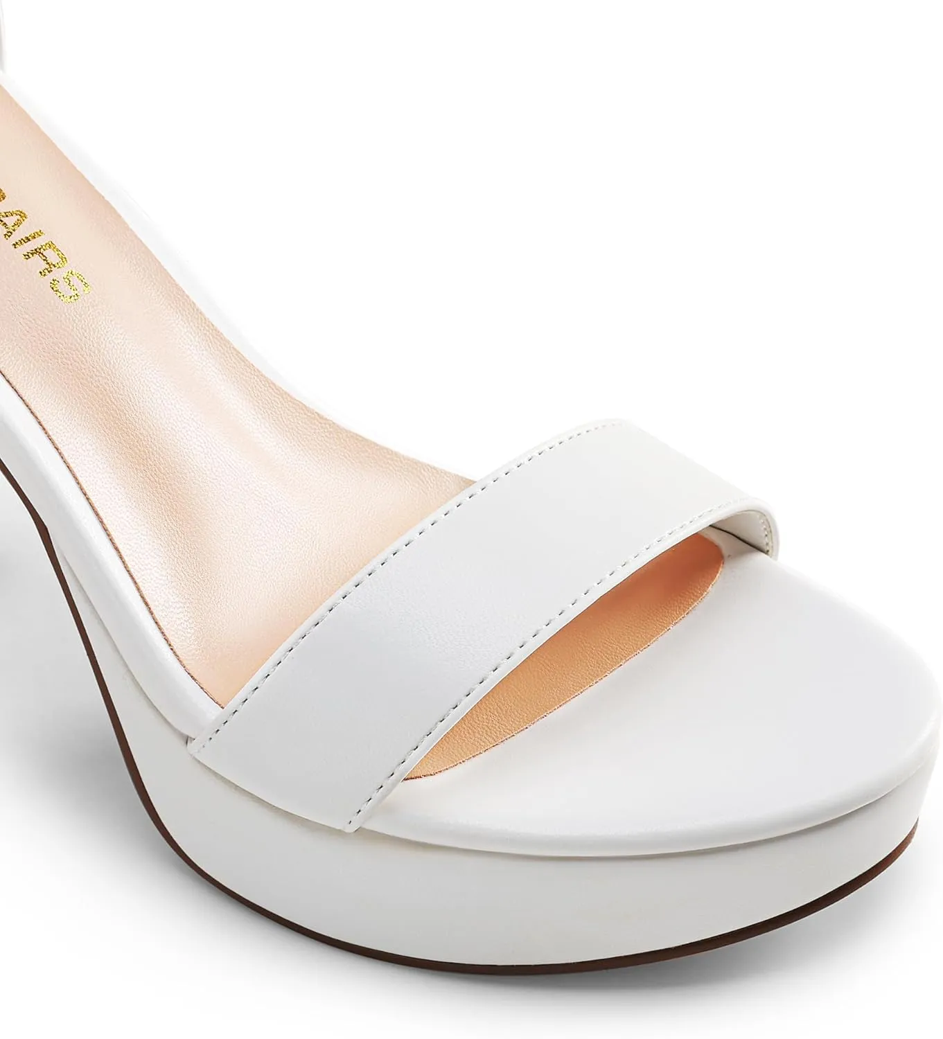 DREAM PAIRS Women's Platform Chunky High Heeled Sandals Open Toe Block Heels Ankle Strap Dress Shoes for Wedding Party Evening