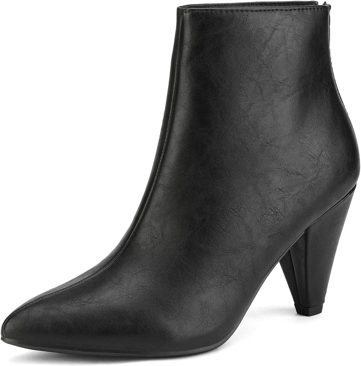 DREAM PAIRS Women's Pointed Toe Ankle Boots High Heel Booties Fashion Zipper Dress Boots