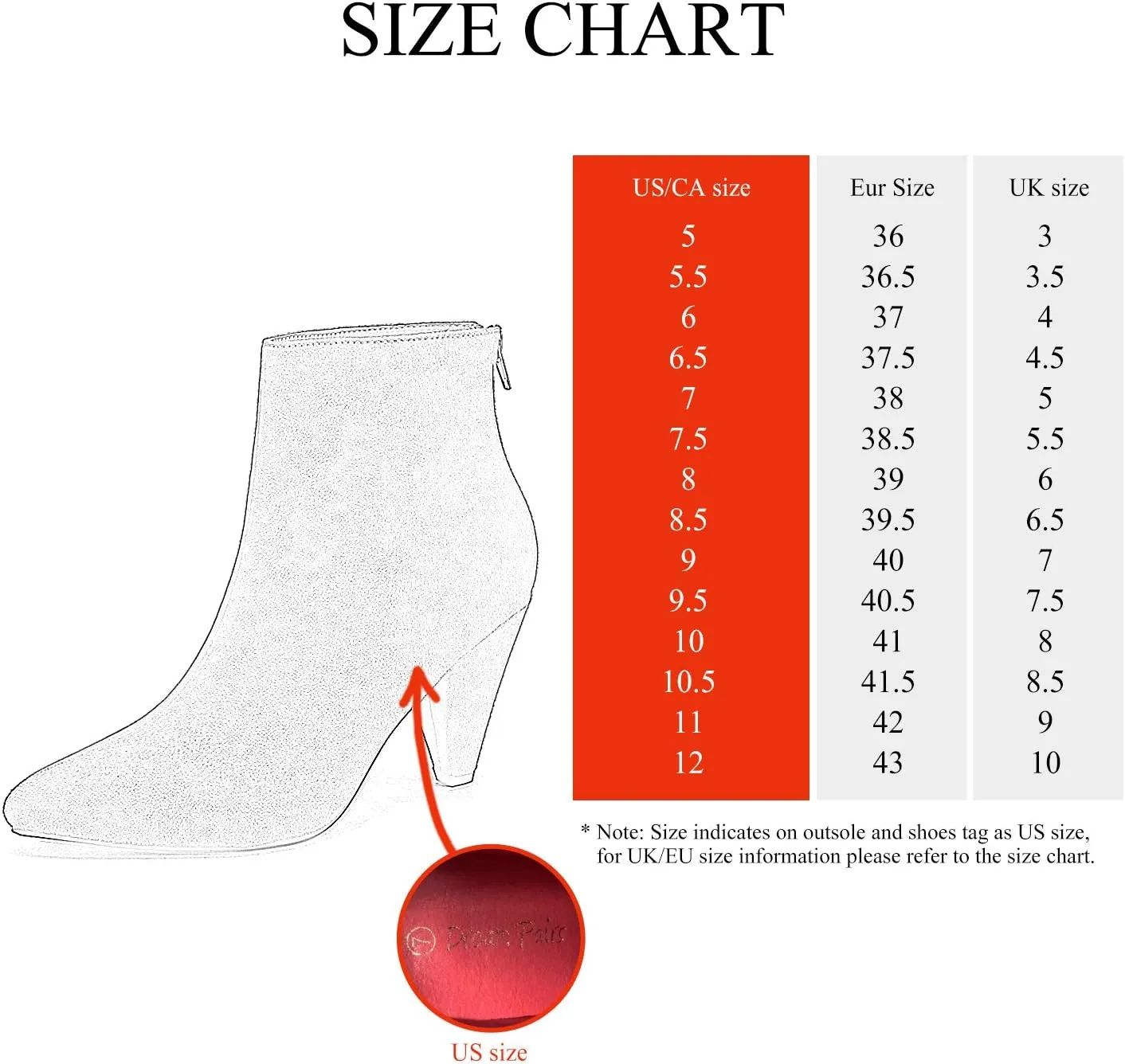 DREAM PAIRS Women's Pointed Toe Ankle Boots High Heel Booties Fashion Zipper Dress Boots
