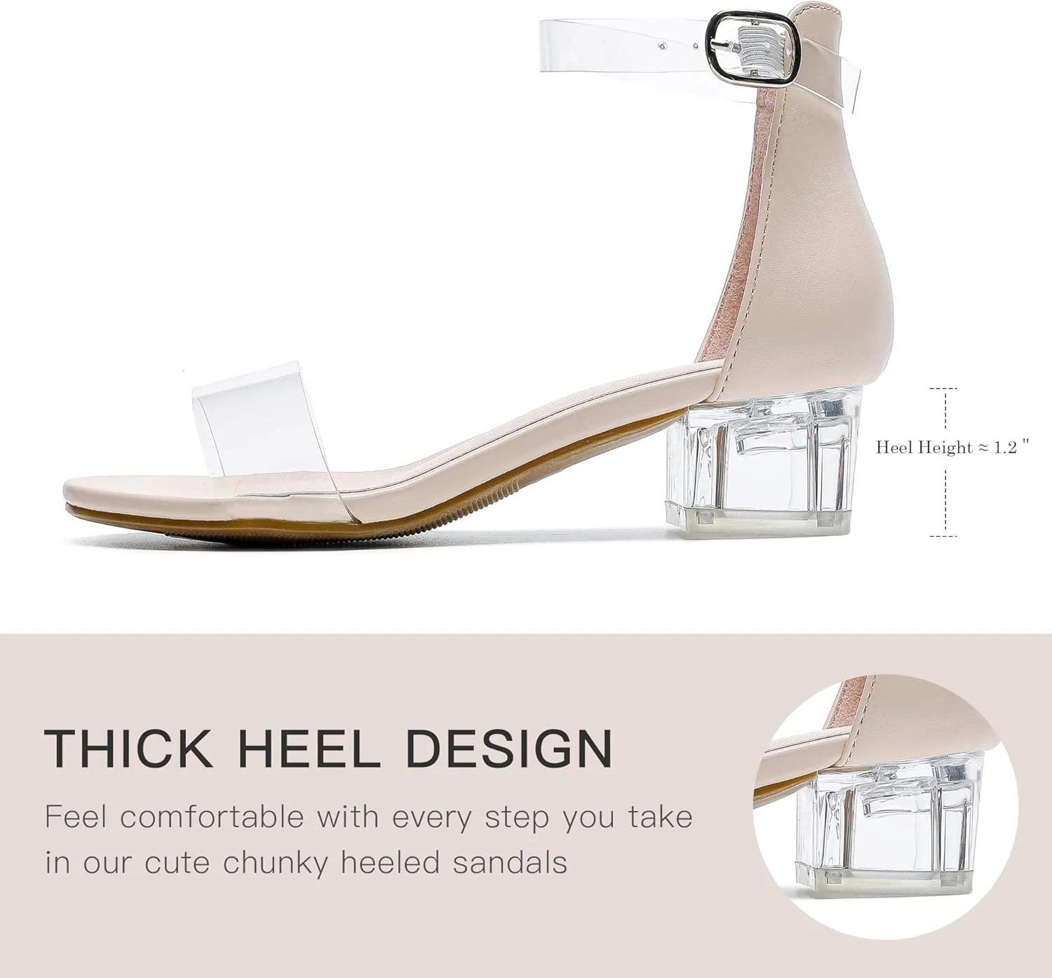 Dufannie Girls Sandals Low Heels Dress Pump Ankle Strap Open Toe Flower Girl Wedding Party for Toddler Little Big Kid