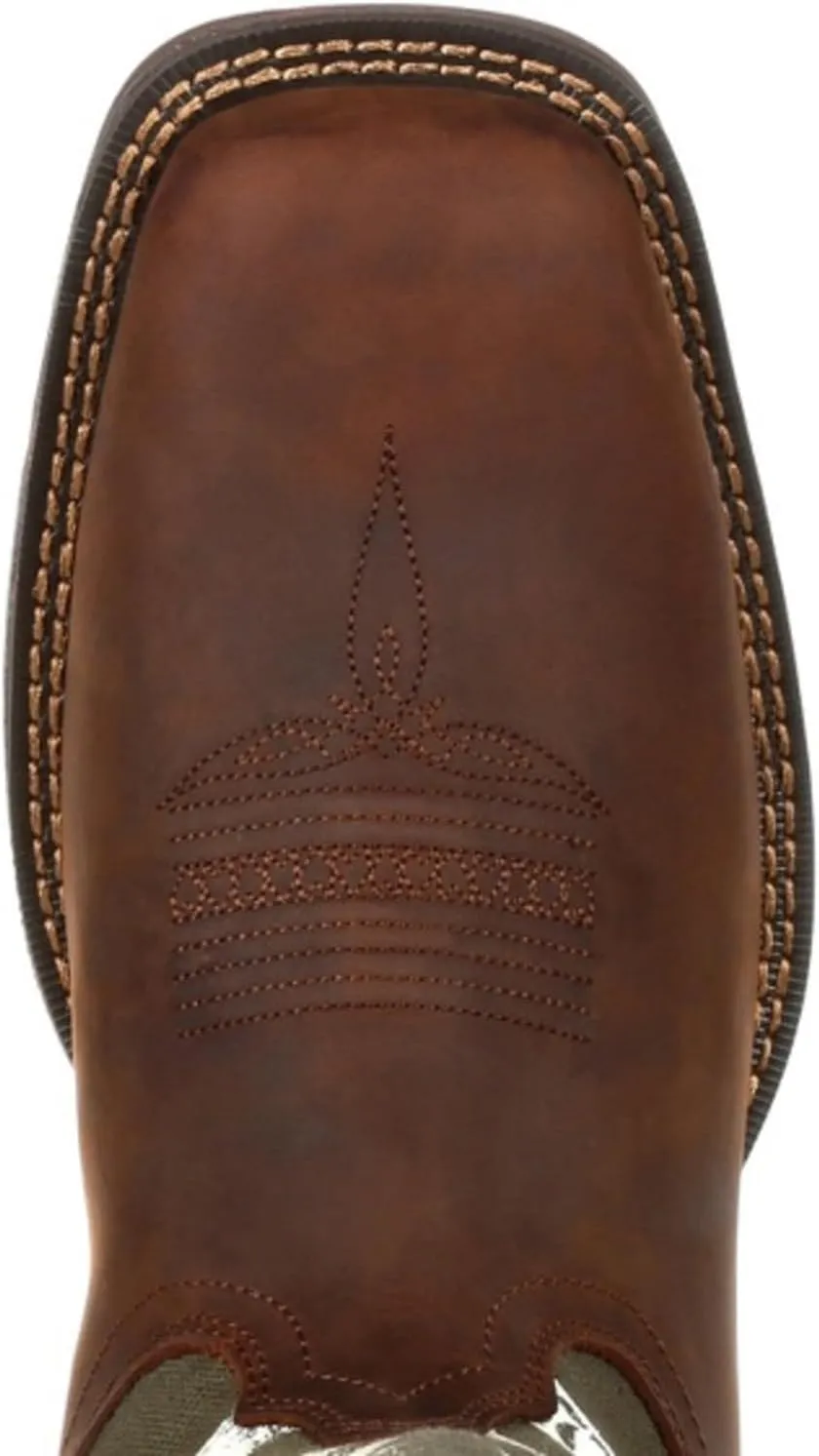 DURANGO Army Green USA Print Western Boot