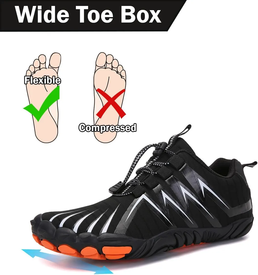 Explorer Max Non-Slip Ultra-Light Barefoot Shoes Men’s Trail Running Shoes Wide Toe Box Barefoot Sneakers