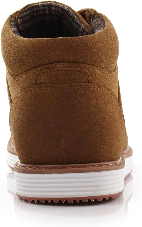 Ferro Aldo Mens Casual Mid-Top Desert Chukka Ankle Boots