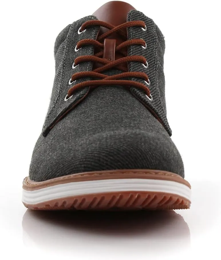 Ferro Aldo Mens Casual Mid-Top Desert Chukka Ankle Boots