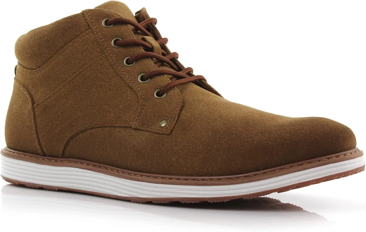 Ferro Aldo Mens Casual Mid-Top Desert Chukka Ankle Boots