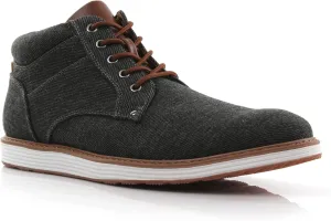 Ferro Aldo Mens Casual Mid-Top Desert Chukka Ankle Boots