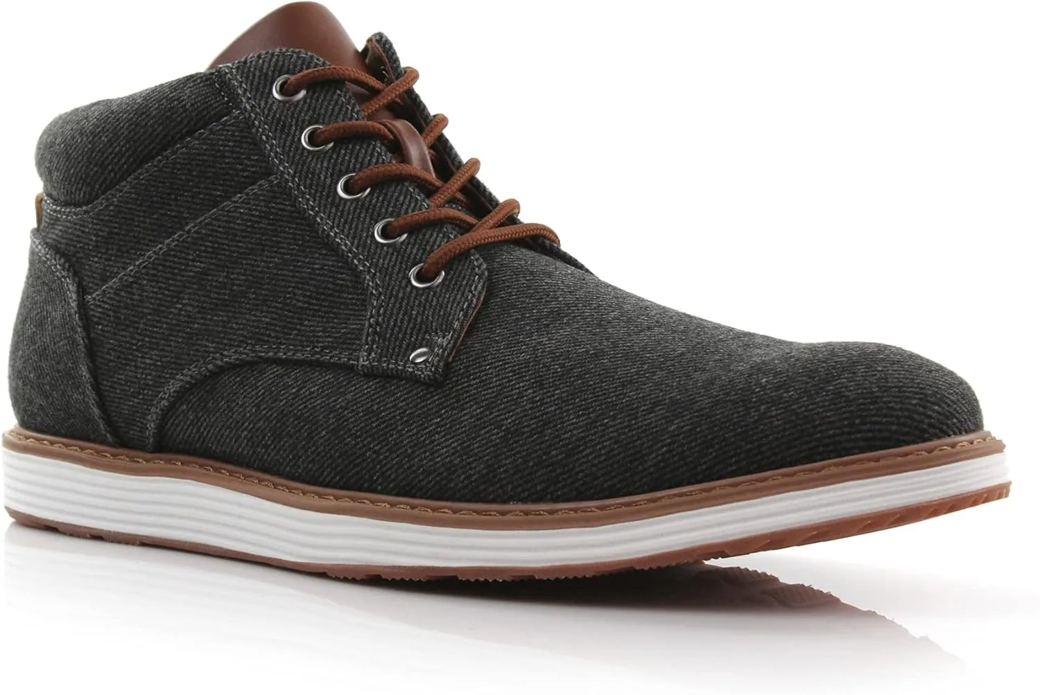 Ferro Aldo Mens Casual Mid-Top Desert Chukka Ankle Boots