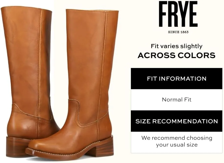 Frye Campus 14L Iconic Tall Boots for Women Crafted from Signature Montana Leather with Genuine Stitch Welt Construction and Stacked Leather Heel