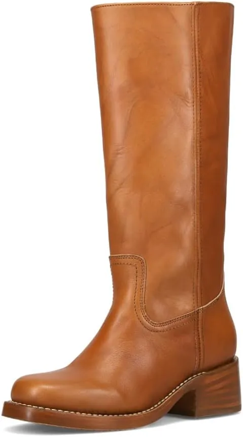 Frye Campus 14L Iconic Tall Boots for Women Crafted from Signature Montana Leather with Genuine Stitch Welt Construction and Stacked Leather Heel