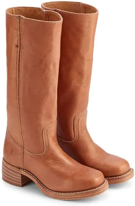 Frye Campus 14L Iconic Tall Boots for Women Crafted from Signature Montana Leather with Genuine Stitch Welt Construction and Stacked Leather Heel