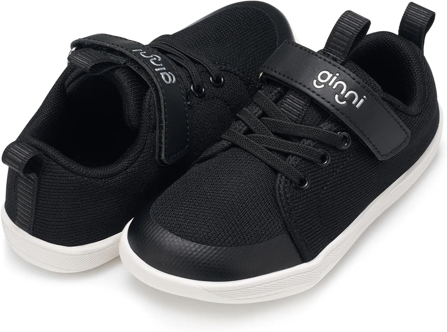 GINNI Little Big Kids Wide Barefoot Shoes Boys Girls Walking Shoes Minimalist Sneakers Lightweight Breathable Girls Wide Toe Box Shoes Zero Drop Sole Naturally Splay Kids Barefoot Running Shoes