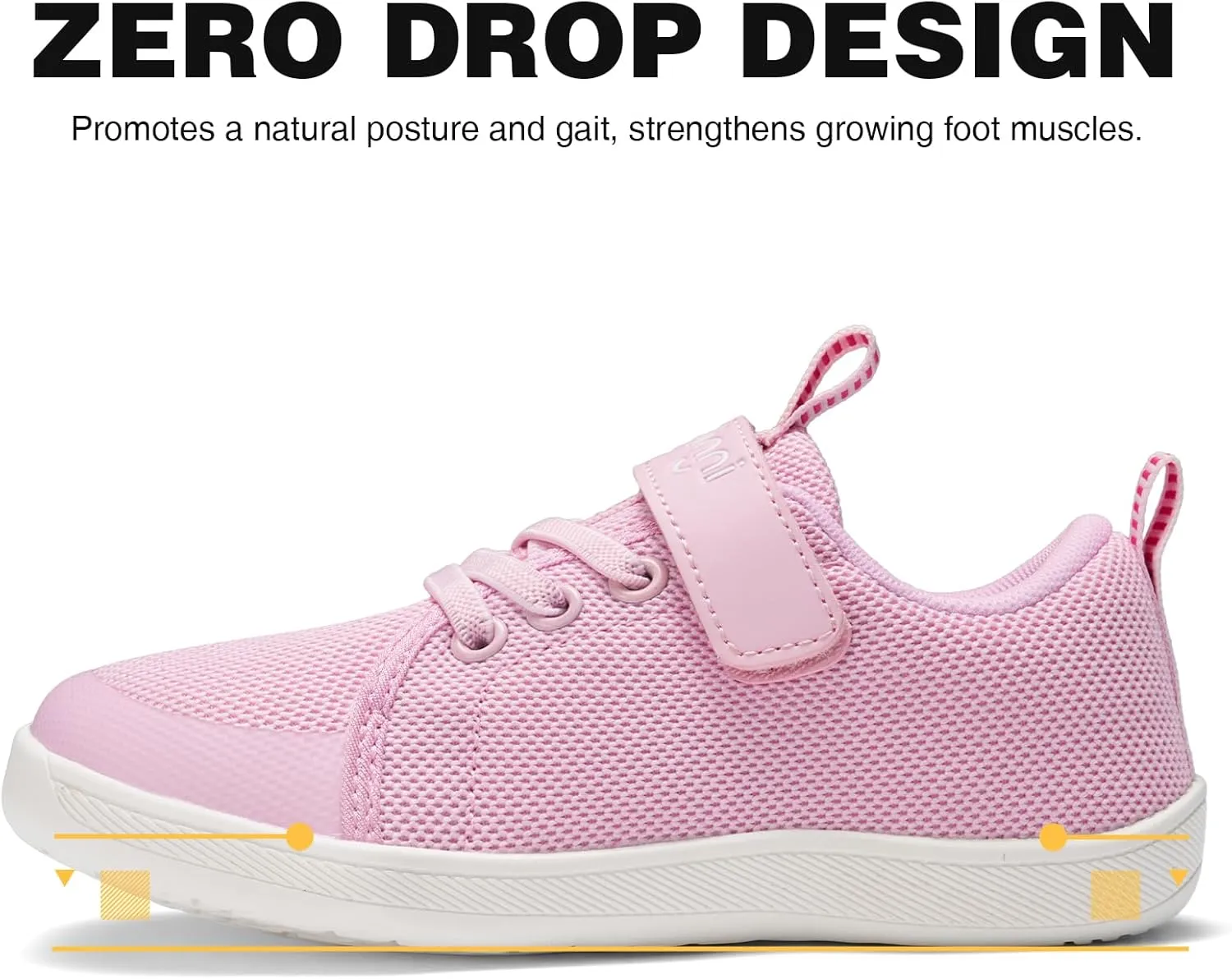 GINNI Little Big Kids Wide Barefoot Shoes Boys Girls Walking Shoes Minimalist Sneakers Lightweight Breathable Girls Wide Toe Box Shoes Zero Drop Sole Naturally Splay Kids Barefoot Running Shoes